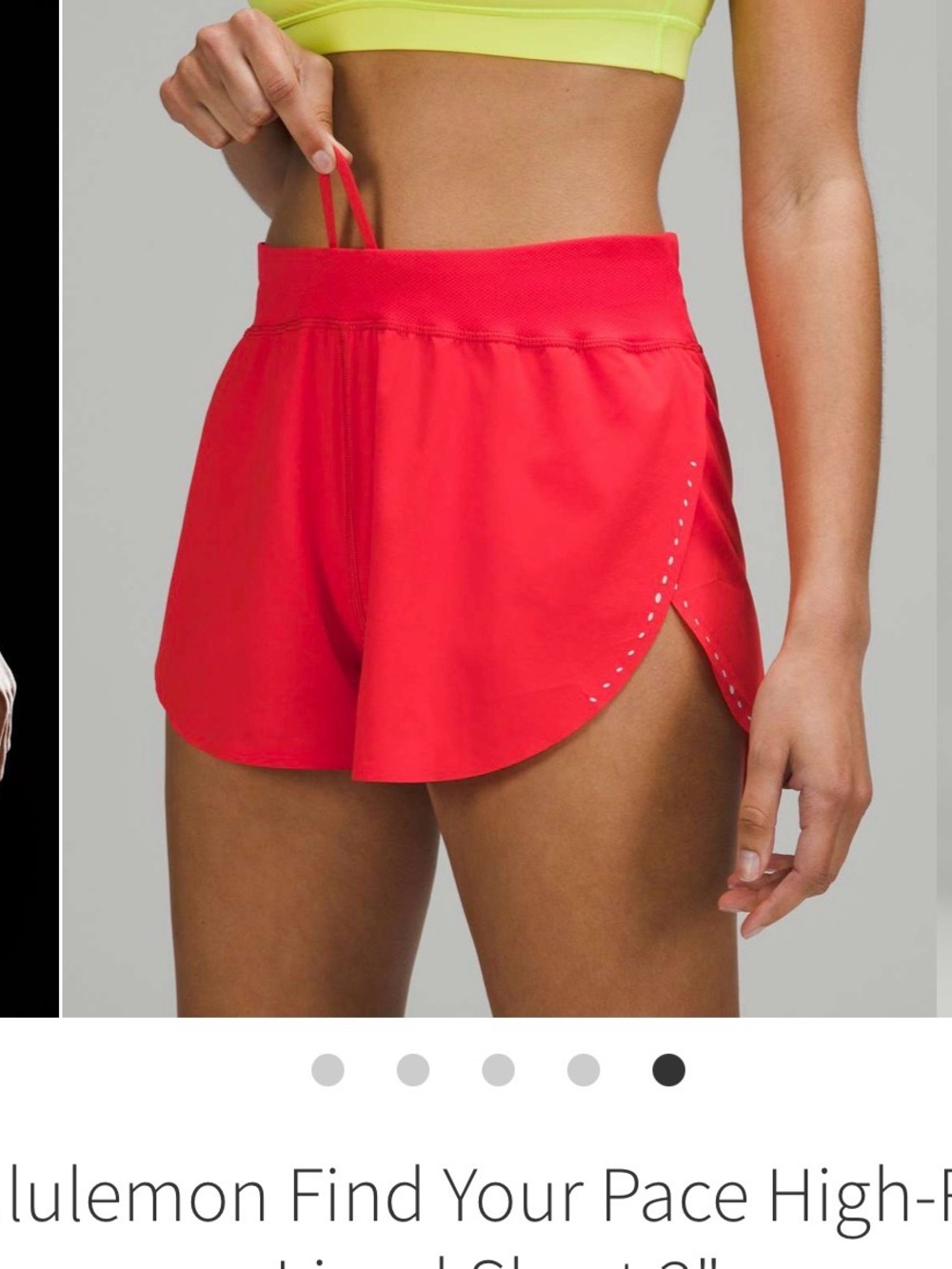 lululemon athletica Find Your Pace High-Rise Pink Running Shorts